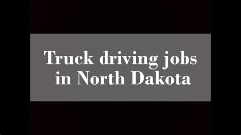 Truck driving jobs in north dakota. Things To Know About Truck driving jobs in north dakota. 